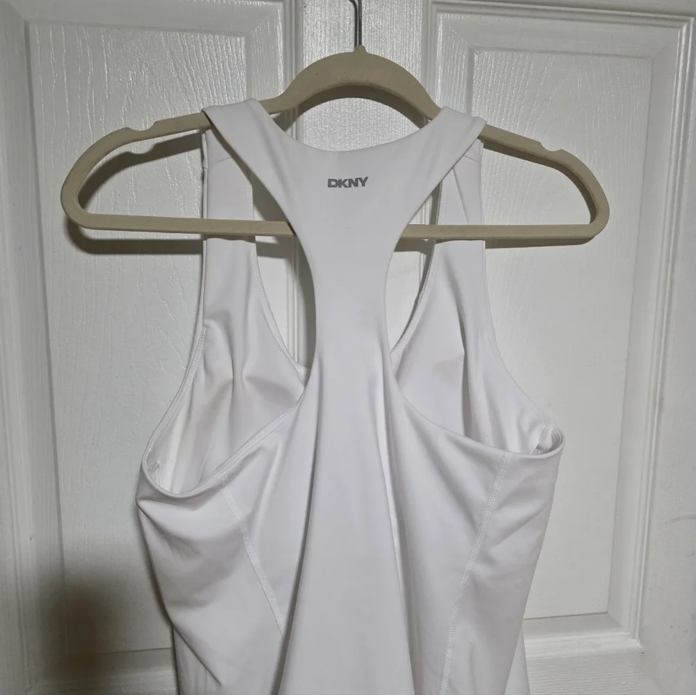 NEW ....White Racerback Tank Top - Picture 4 of 7